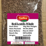 TADKA RED LENTILS WHOLE 1kg